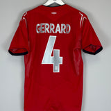 2004/06 ENGLAND GERRARD #4 AWAY SHIRT (M) UMBRO