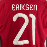 Shop 2010/11 DENMARK ERIKSEN #21 *MATCH ISSUE* HOME SHIRT (L) ADIDAS, classic football shirts, vintage football shirts & retro soccer jerseys at Cult Kits