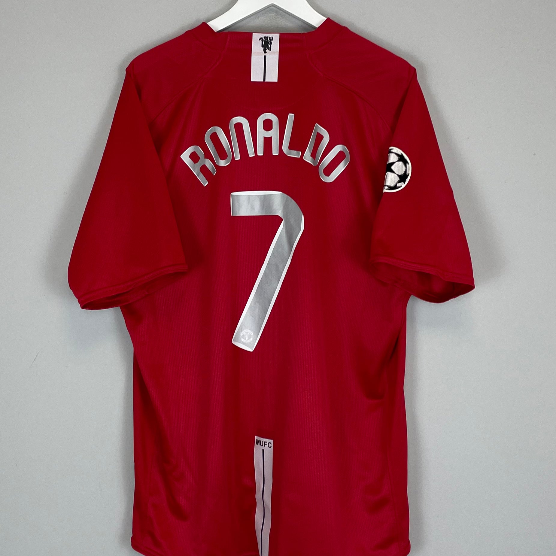 Shop 2007/08 MANCHESTER UNITED RONALDO #7 *C/L FINAL* HOME SHIRT (XXL) NIKE, classic football shirts, vintage football shirts & retro soccer jerseys at Cult Kits