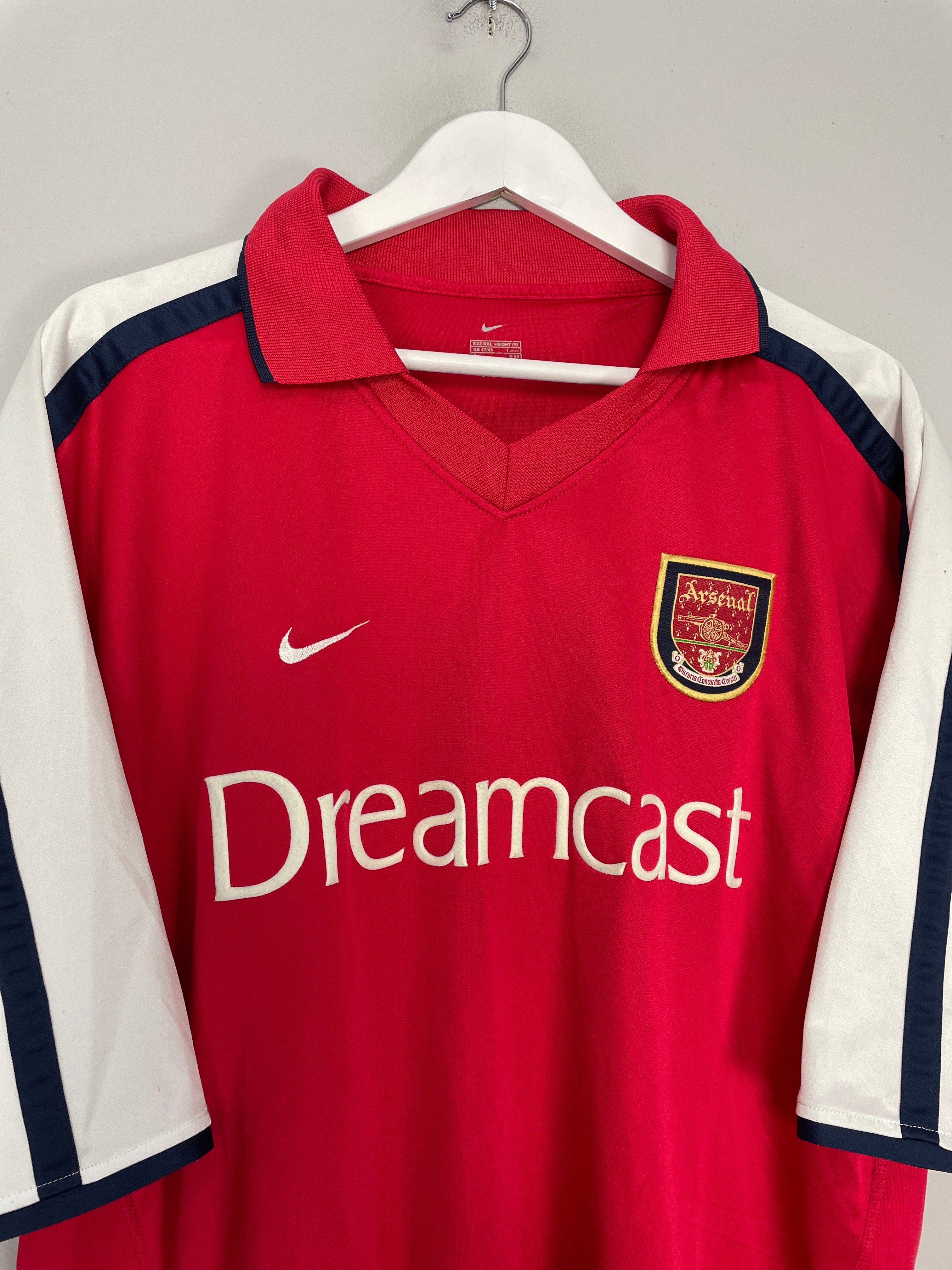 Shop 2000/02 ARSENAL HOME SHIRT (XXL) NIKE, classic football shirts, vintage football shirts & retro soccer jerseys at Cult Kits