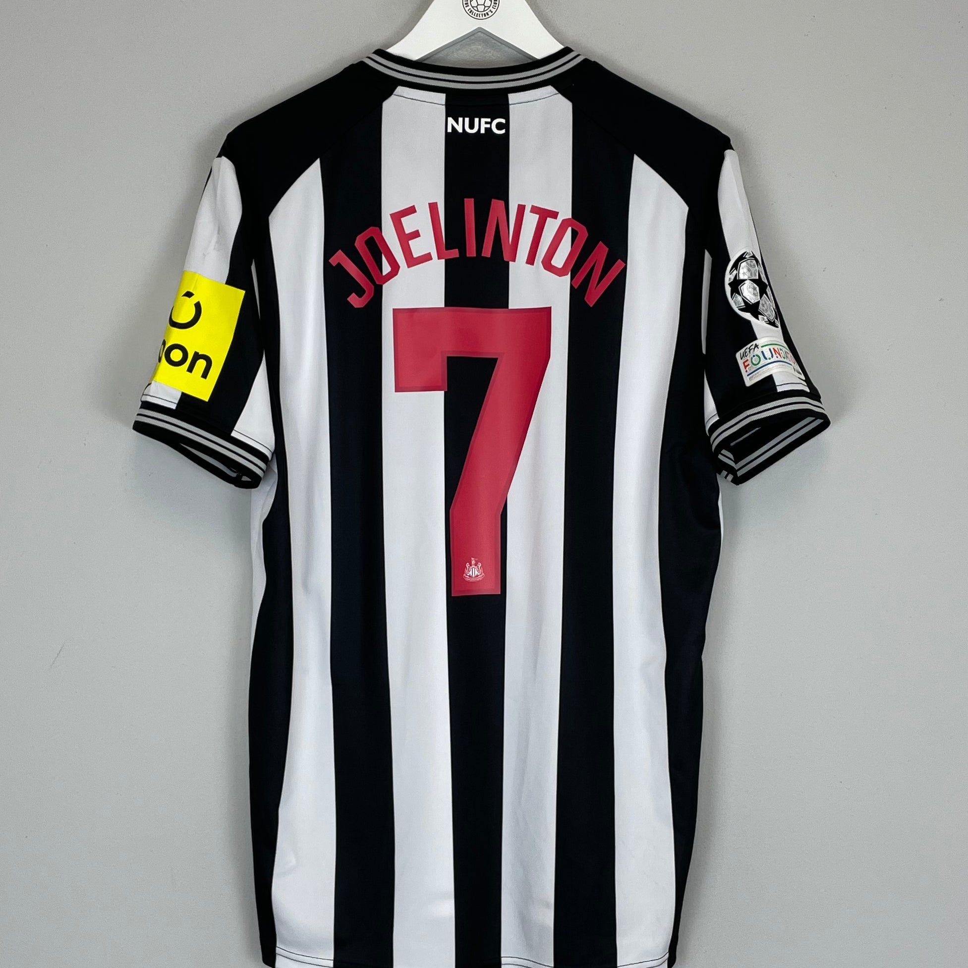 Shop 2023/24 NEWCASTLE UNITED JOELINTON #7 C/L HOME SHIRT (L) CASTORE, classic football shirts, vintage football shirts & retro soccer jerseys at Cult Kits