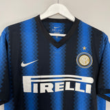 Shop 2010/11 INTER MILAN MILITO #22 HOME SHIRT (L) NIKE, classic football shirts, vintage football shirts & retro soccer jerseys at Cult Kits