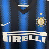 Shop 2010/11 INTER MILAN MILITO #22 HOME SHIRT (L) NIKE, classic football shirts, vintage football shirts & retro soccer jerseys at Cult Kits