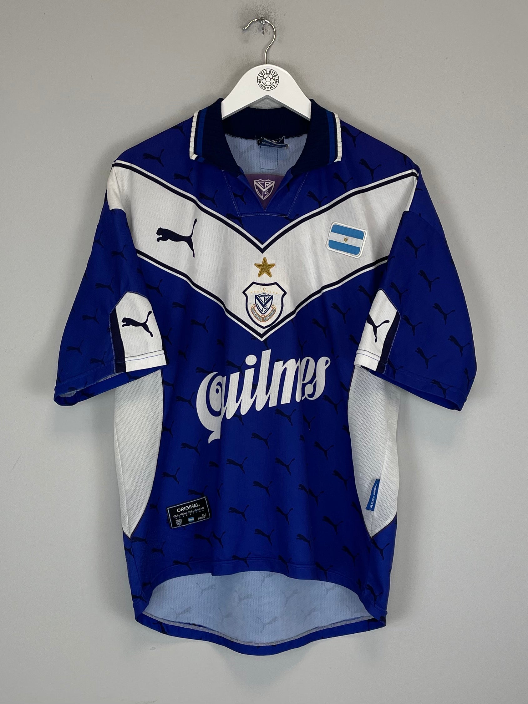 Shop 1998/99 VELEZ SARSFIELD #9 AWAY SHIRT (L) PUMA, classic football shirts, vintage football shirts & retro soccer jerseys at Cult Kits