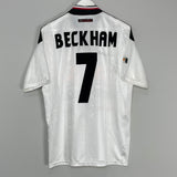 Shop 1997/99 MANCHESTER UNITED BECKHAM #7 AWAY SHIRT (L) UMBRO, classic football shirts, vintage football shirts & retro soccer jerseys at Cult Kits