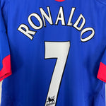 Shop 2005/06 MANCHESTER UNITED RONALDO #7 *BNWT* AWAY SHIRT (L) NIKE, classic football shirts, vintage football shirts & retro soccer jerseys at Cult Kits