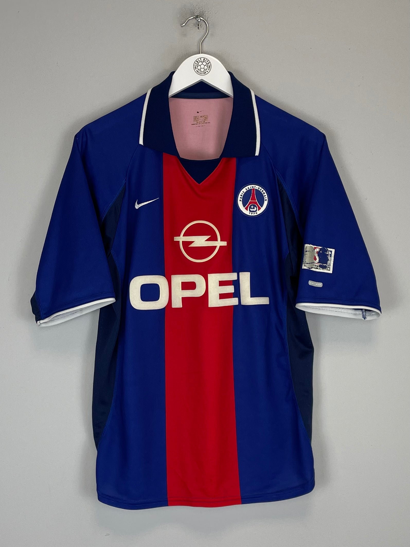 Shop 2000/01 PSG HOME SHIRT (M) NIKE, classic football shirts, vintage football shirts & retro soccer jerseys at Cult Kits