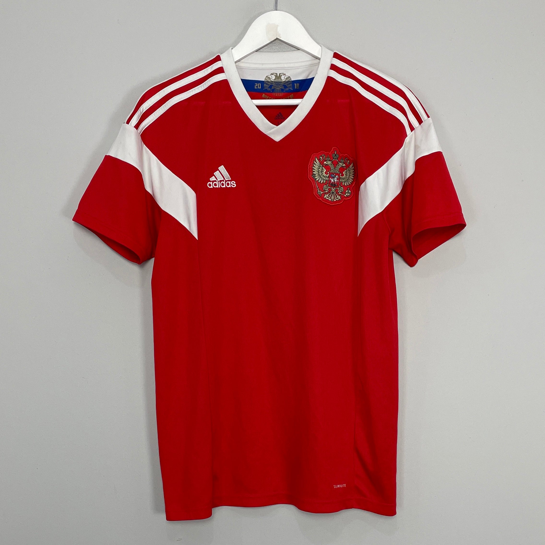 Shop 2018/19 RUSSIA HOME SHIRT (M) ADIDAS, classic football shirts, vintage football shirts & retro soccer jerseys at Cult Kits