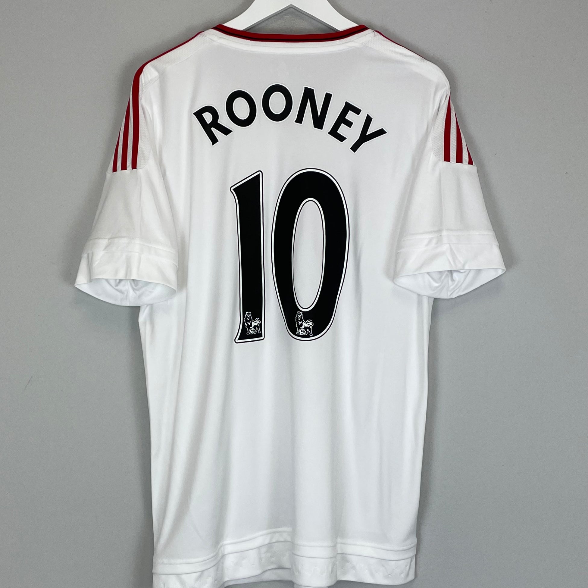 Shop 2015/16 MANCHESTER UNITED ROONEY #10 AWAY SHIRT (L) ADIDAS, classic football shirts, vintage football shirts & retro soccer jerseys at Cult Kits