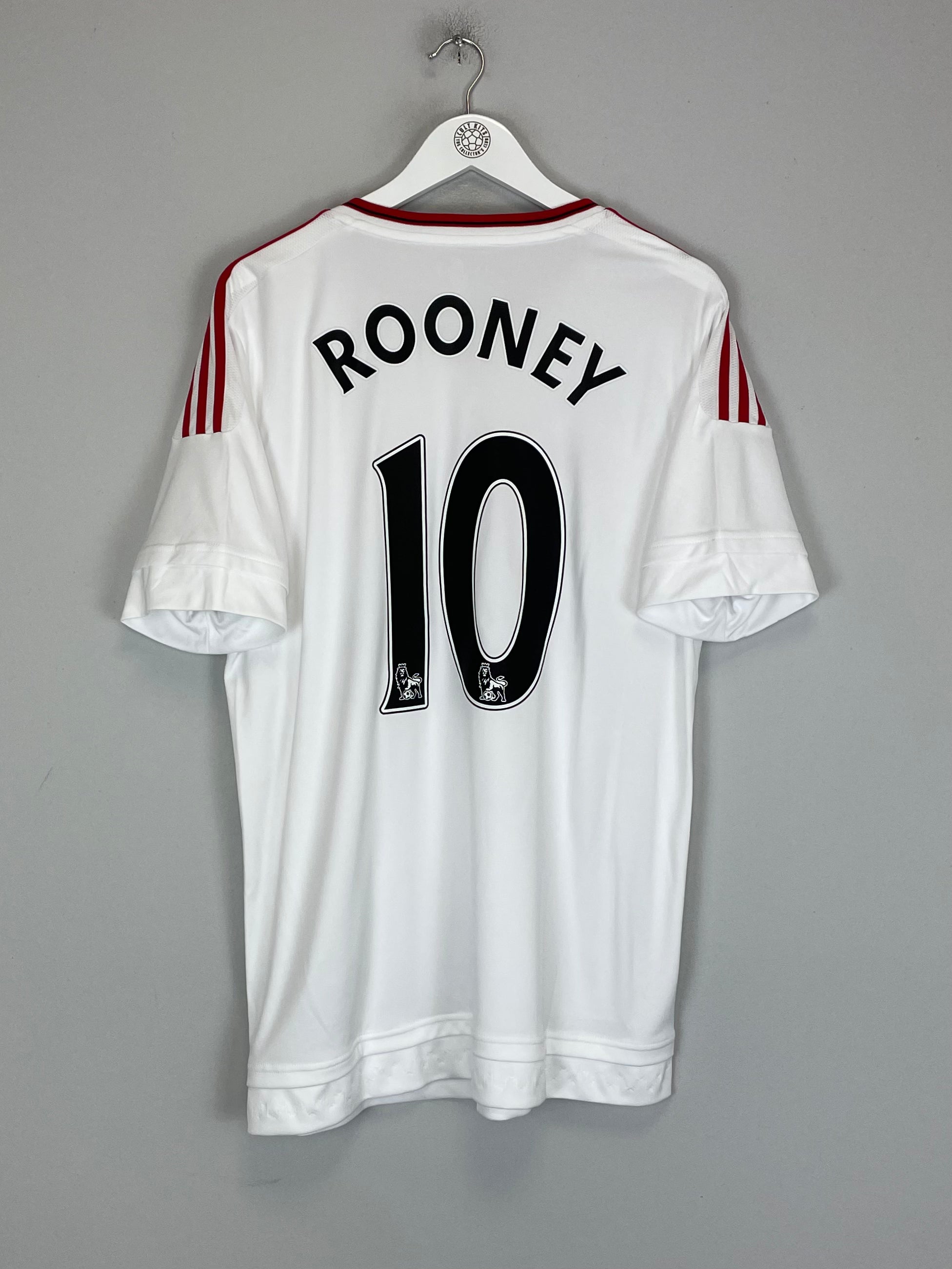 Shop 2015/16 MANCHESTER UNITED ROONEY #10 AWAY SHIRT (L) ADIDAS, classic football shirts, vintage football shirts & retro soccer jerseys at Cult Kits