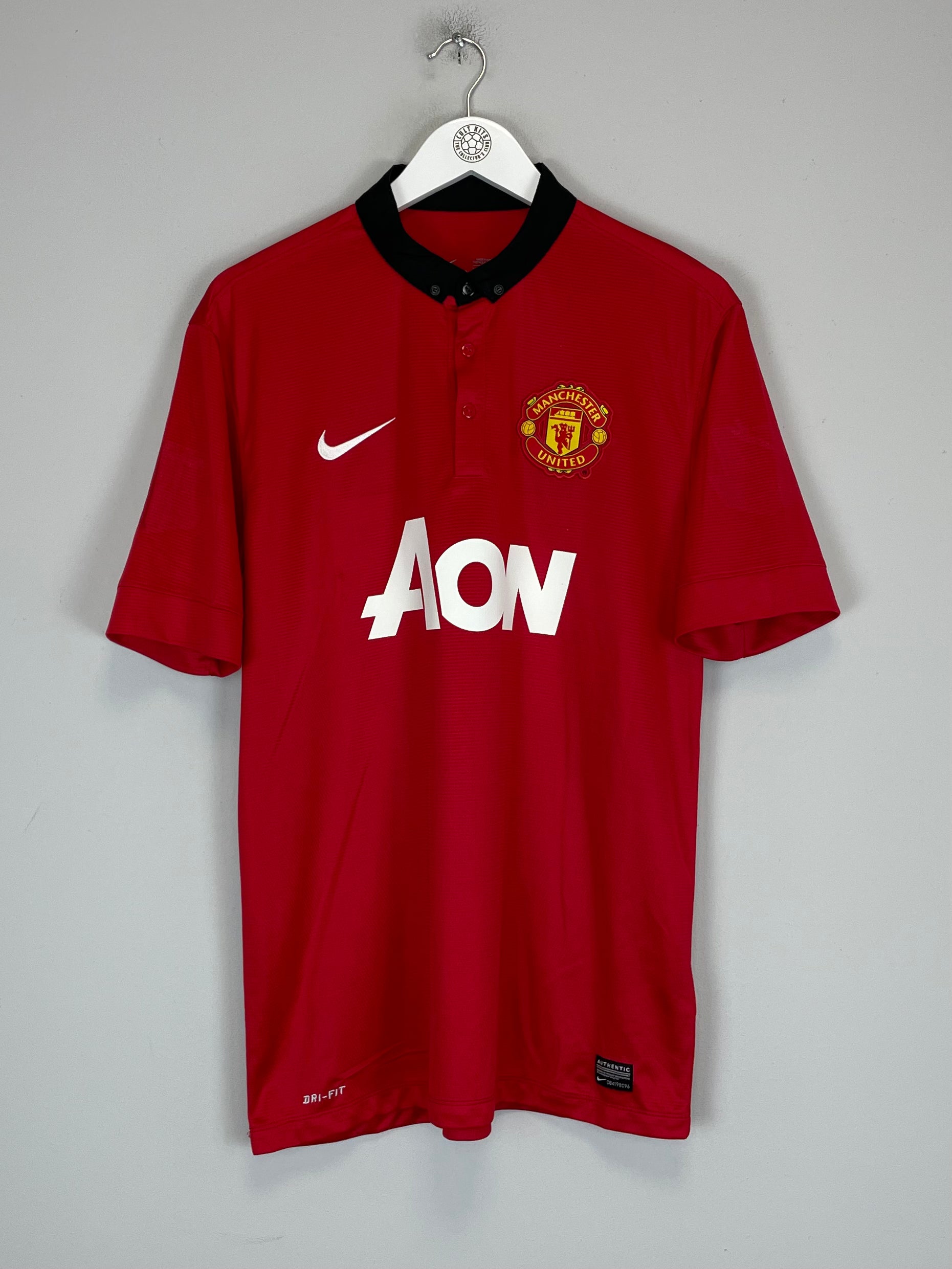 Shop 2013/14 MANCHESTER UNITED V.PERSIE #20 HOME SHIRT (L) NIKE, classic football shirts, vintage football shirts & retro soccer jerseys at Cult Kits