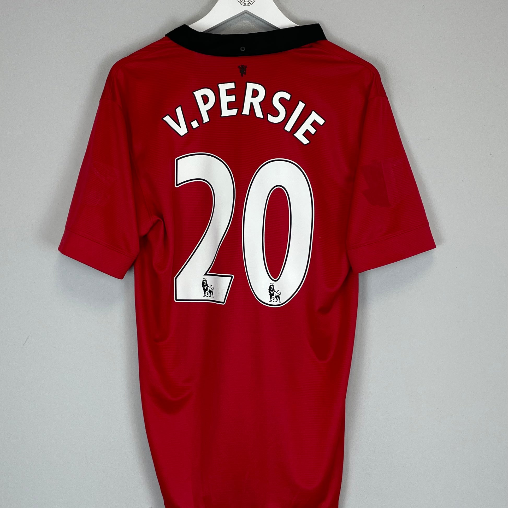 Shop 2013/14 MANCHESTER UNITED V.PERSIE #20 HOME SHIRT (L) NIKE, classic football shirts, vintage football shirts & retro soccer jerseys at Cult Kits