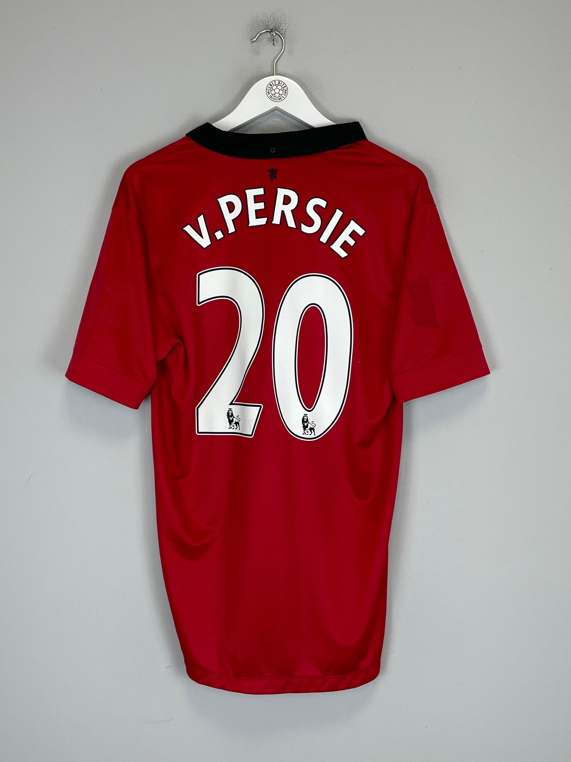 Shop 2013/14 MANCHESTER UNITED V.PERSIE #20 HOME SHIRT (L) NIKE, classic football shirts, vintage football shirts & retro soccer jerseys at Cult Kits