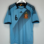 Shop 2012/13 SPAIN A.INIESTA #6 AWAY SHIRT (M) ADIDAS, classic football shirts, vintage football shirts & retro soccer jerseys at Cult Kits