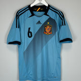Shop 2012/13 SPAIN A.INIESTA #6 AWAY SHIRT (M) ADIDAS, classic football shirts, vintage football shirts & retro soccer jerseys at Cult Kits