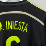 Shop 2013/15 SPAIN INIESTA #6 AWAY SHIRT (M) ADIDAS, classic football shirts, vintage football shirts & retro soccer jerseys at Cult Kits