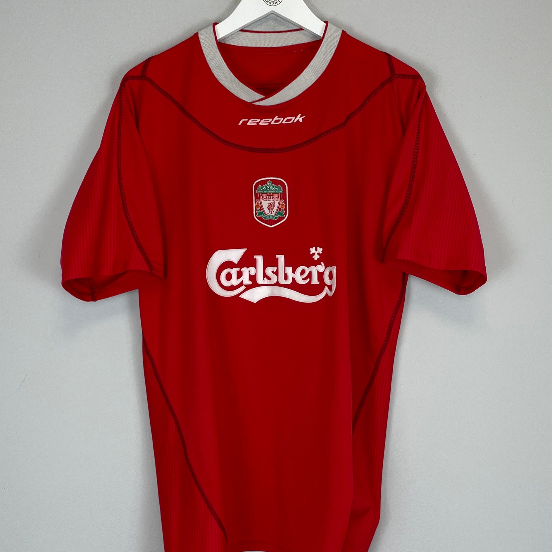 Shop 2002/04 LIVERPOOL HOME SHIRT (L) REEBOK, classic football shirts, vintage football shirts & retro soccer jerseys at Cult Kits