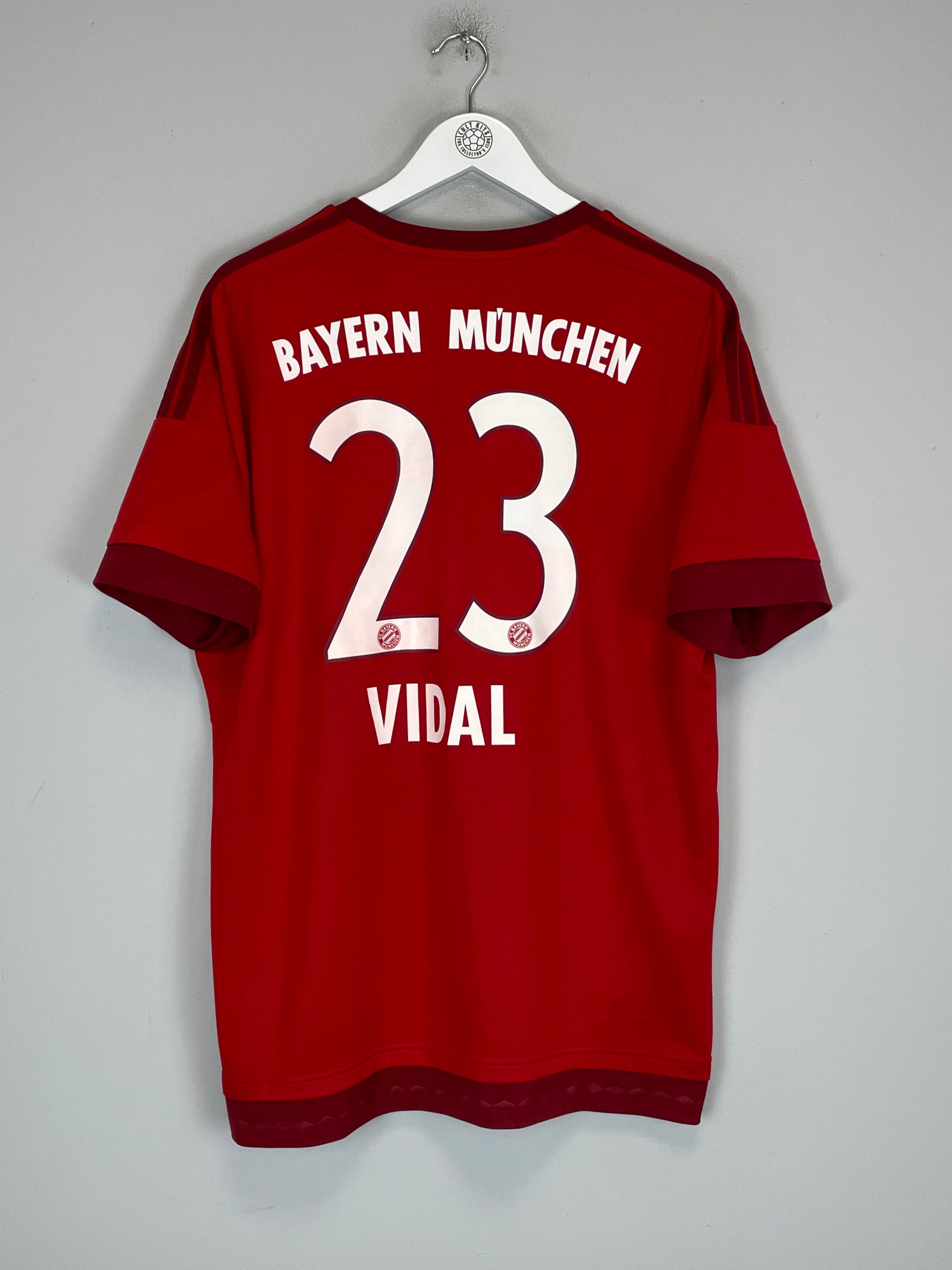 Shop 2015/16 BAYERN MUNICH VIDAL #23 HOME SHIRT (XL) ADIDAS, classic football shirts, vintage football shirts & retro soccer jerseys at Cult Kits