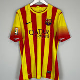 Shop 2013/15 BARCELONA NEYMAR JR #11 AWAY SHIRT (L) NIKE, classic football shirts, vintage football shirts & retro soccer jerseys at Cult Kits