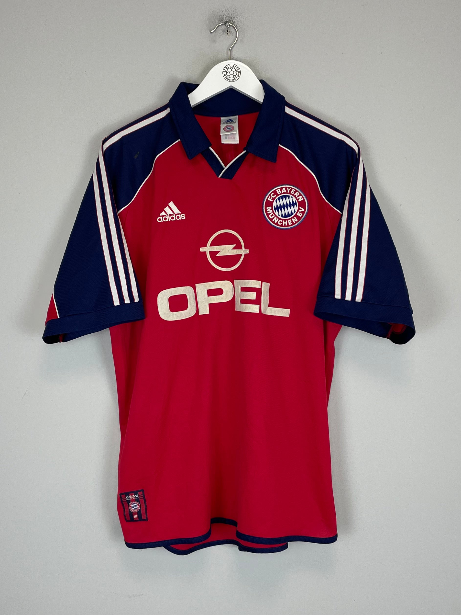 Shop 1999/01 BAYERN MUNICH LIZARAZU #3 HOME SHIRT (XL) ADIDAS, classic football shirts, vintage football shirts & retro soccer jerseys at Cult Kits