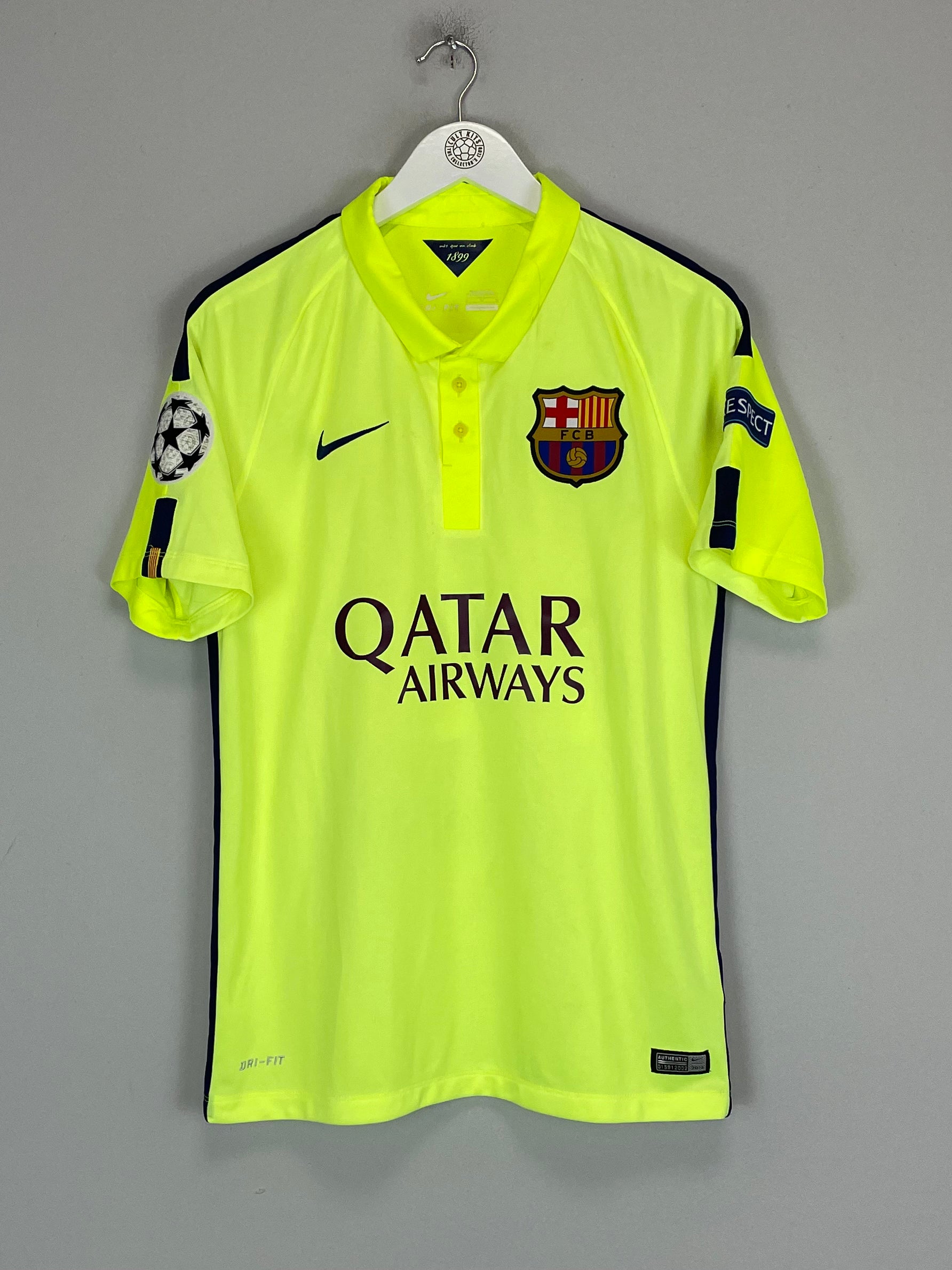 Shop 2014/15 BARCELONA NEYMAR JR #11 C/L THIRD SHIRT (M) NIKE, classic football shirts, vintage football shirts & retro soccer jerseys at Cult Kits
