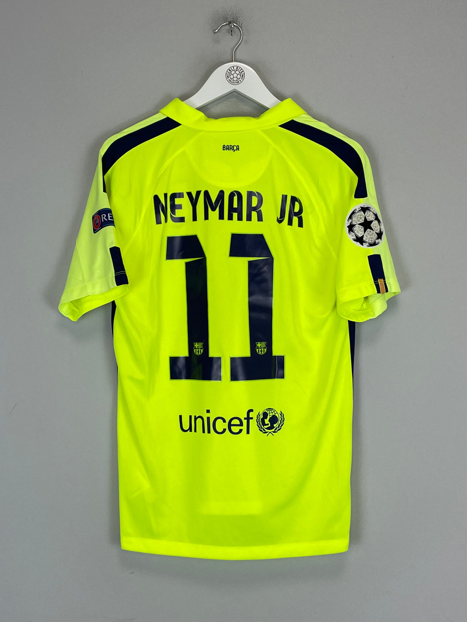 Shop 2014/15 BARCELONA NEYMAR JR #11 C/L THIRD SHIRT (M) NIKE, classic football shirts, vintage football shirts & retro soccer jerseys at Cult Kits