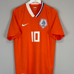 Shop 2008/10 NETHERLANDS SNEIJDER #10 HOME SHIRT (M) NIKE, classic football shirts, vintage football shirts & retro soccer jerseys at Cult Kits