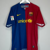 Shop 2008/09 BARCELONA MESSI #10 HOME SHIRT (L) NIKE, classic football shirts, vintage football shirts & retro soccer jerseys at Cult Kits