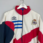 Shop 1993/94 DEPORTIVO LA CORUNA TRACK JACKET (XL) UMBRO, classic football shirts, vintage football shirts & retro soccer jerseys at Cult Kits