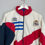 Shop 1993/94 DEPORTIVO LA CORUNA TRACK JACKET (XL) UMBRO, classic football shirts, vintage football shirts & retro soccer jerseys at Cult Kits