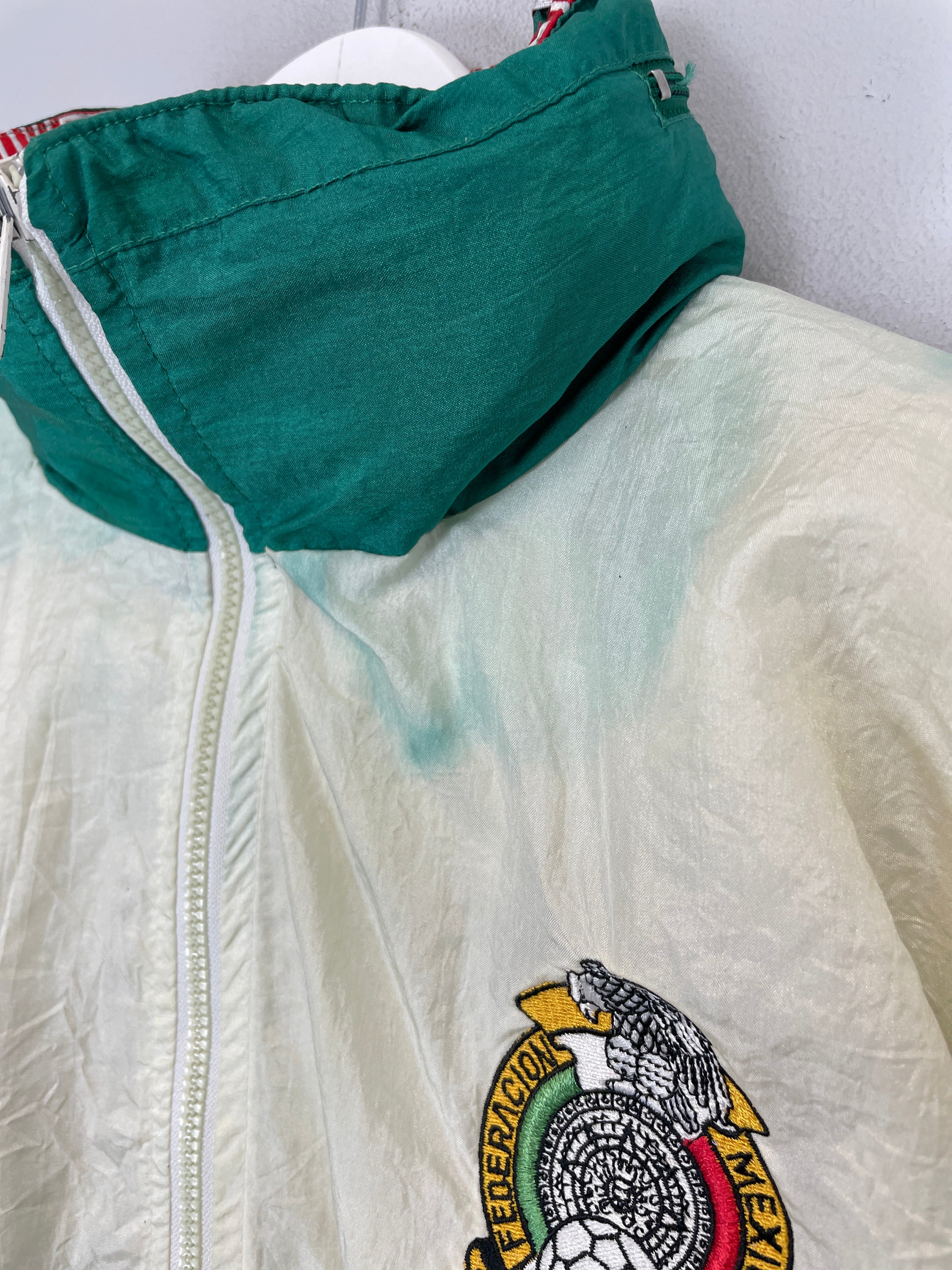 Shop 1993/94 MEXICO TRACK JACKET (M) UMBRO, classic football shirts, vintage football shirts & retro soccer jerseys at Cult Kits