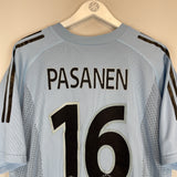 2002/03 AJAX PASANEN #16 *MATCH WORN vs MANCHESTER UNITED* AWAY SHIRT (XL) ADIDAS