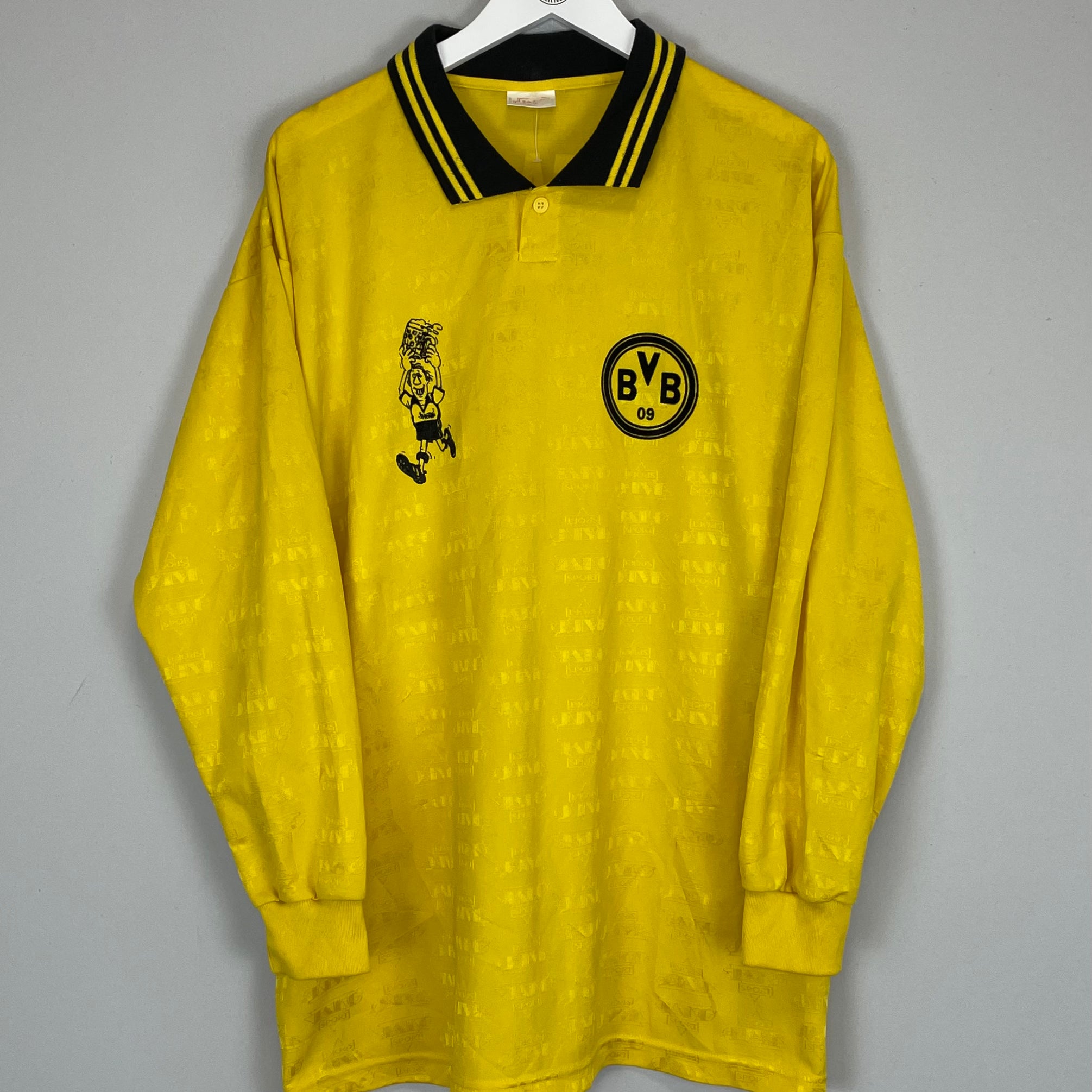 Shop 1997/98 DORTMUND FAN CLUB L/S SHIRT (XL) JAKO SPORT, classic football shirts, vintage football shirts & retro soccer jerseys at Cult Kits