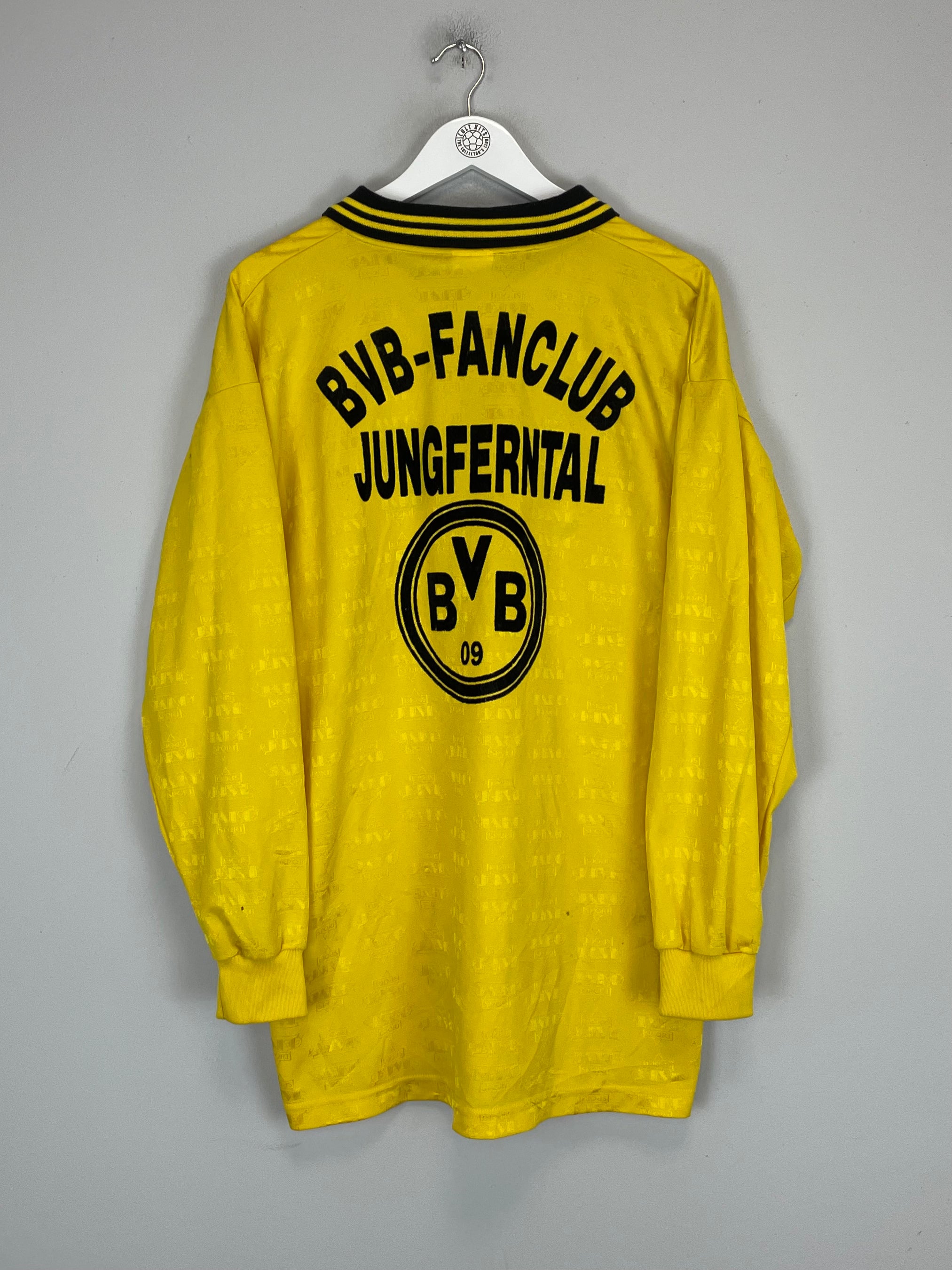 Shop 1997/98 DORTMUND FAN CLUB L/S SHIRT (XL) JAKO SPORT, classic football shirts, vintage football shirts & retro soccer jerseys at Cult Kits