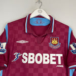 Buy 2009/10 WEST HAM COLLISON 31 *MATCH ISSUE vs MANCHESTER UNITED* HOME SHIRT (L) UMBRO ~ Free worldwide shipping available ~ Authentic Vintage Football Shirts from Cult Kits