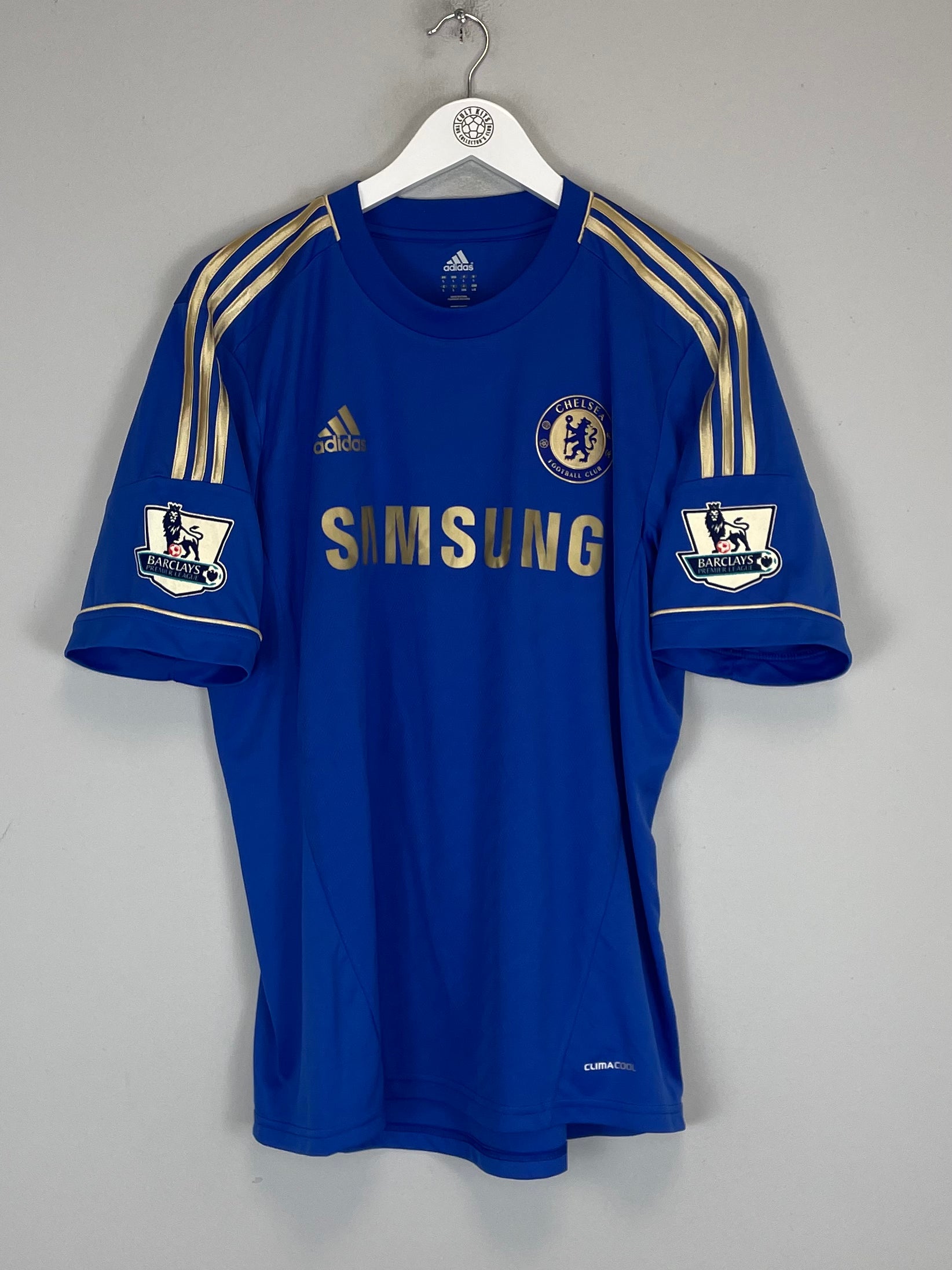 Shop 2012/13 CHELSEA LAMPARD #8 HOME SHIRT (L) ADIDAS, classic football shirts, vintage football shirts & retro soccer jerseys at Cult Kits