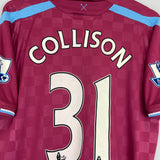 Buy 2009/10 WEST HAM COLLISON 31 *MATCH ISSUE vs MANCHESTER UNITED* HOME SHIRT (L) UMBRO ~ Free worldwide shipping available ~ Authentic Vintage Football Shirts from Cult Kits