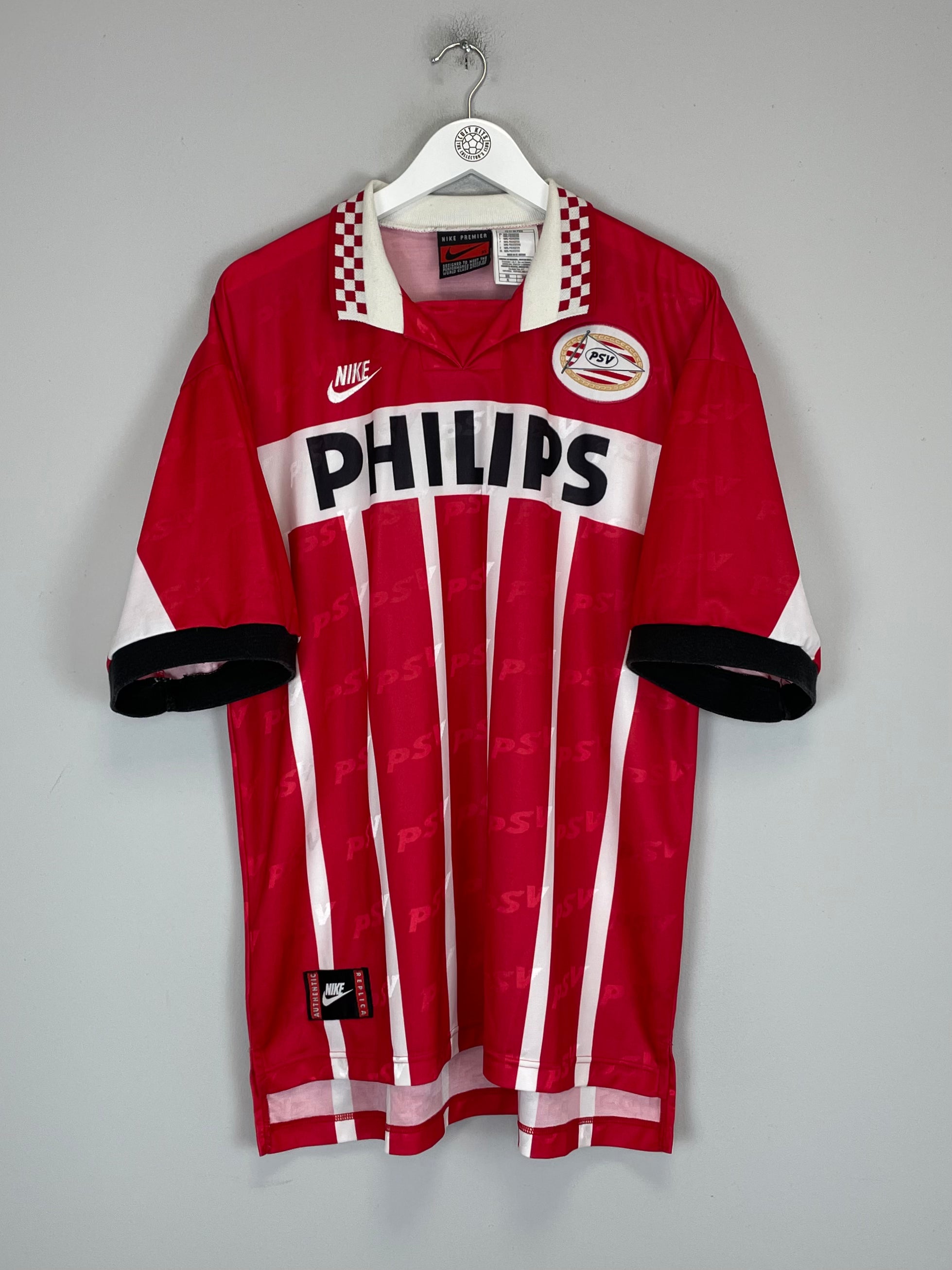 Shop 1995/96 PSV HOME SHIRT (XL) NIKE, classic football shirts, vintage football shirts & retro soccer jerseys at Cult Kits