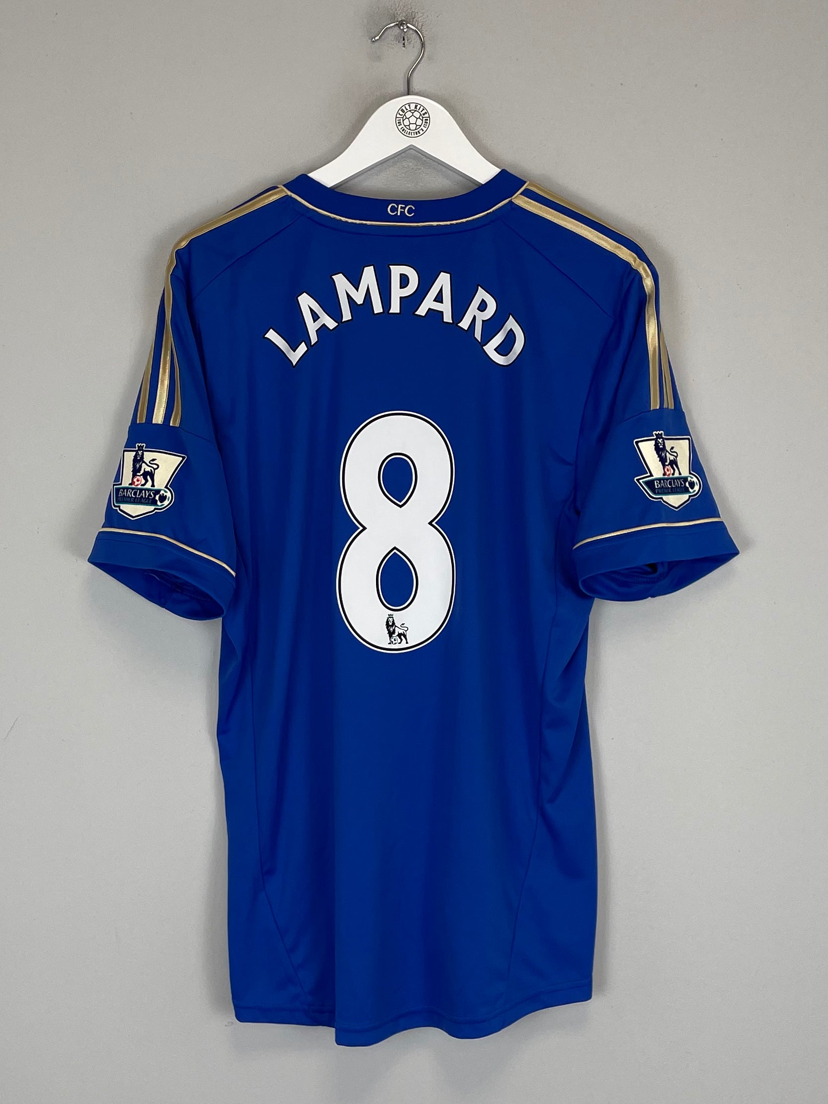 Shop 2012/13 CHELSEA LAMPARD #8 HOME SHIRT (L) ADIDAS, classic football shirts, vintage football shirts & retro soccer jerseys at Cult Kits