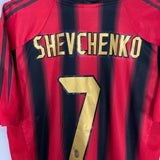 2002/03 AC MILAN SHEVCHENKO #7 HOME SHIRT (M) ADIDAS