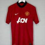Shop 2013/14 MANCHESTER UNITED V.PERSIE #20 HOME SHIRT (M) NIKE, classic football shirts, vintage football shirts & retro soccer jerseys at Cult Kits