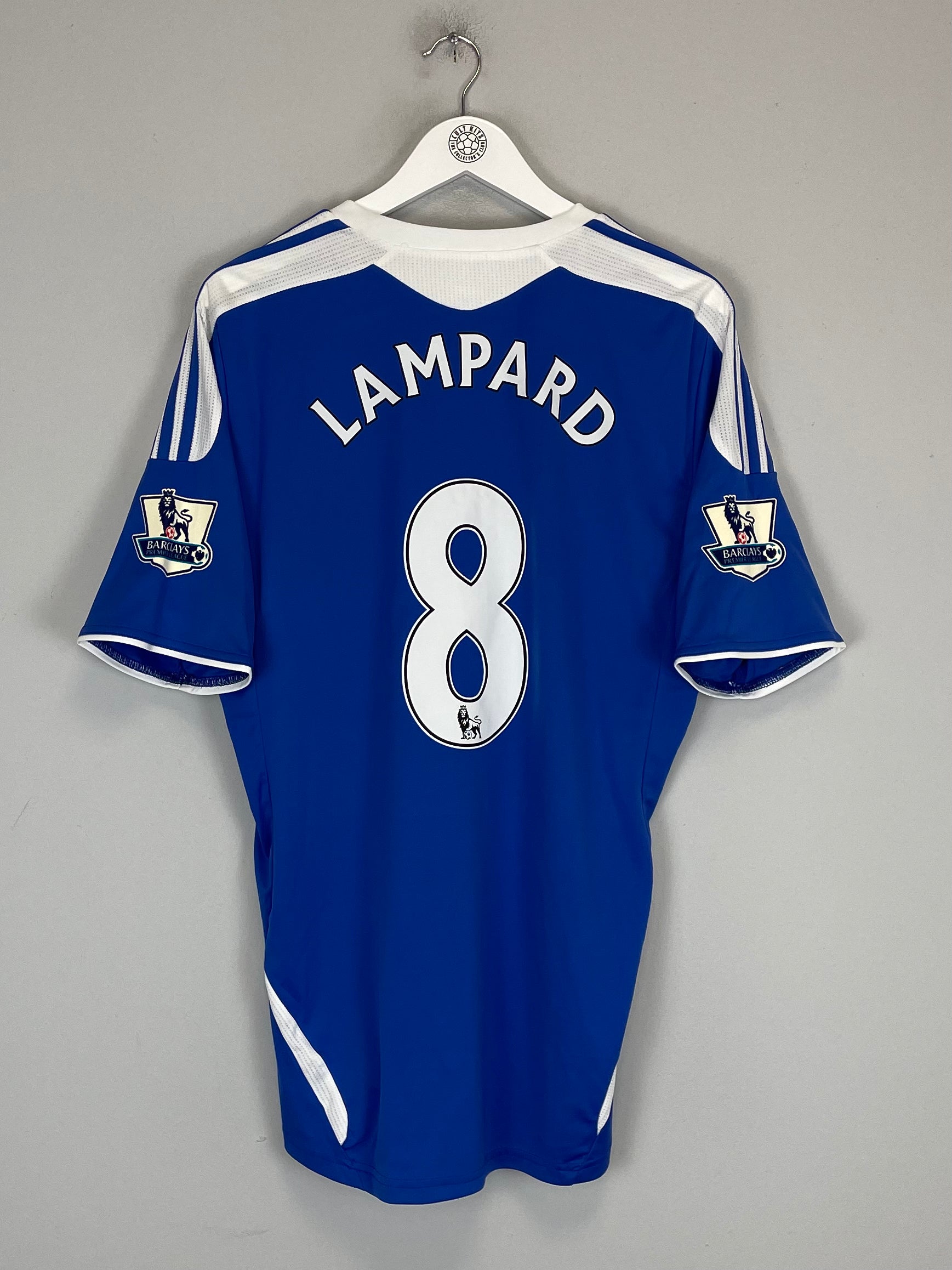 Shop 2011/12 CHELSEA LAMPARD #8 HOME SHIRT (L) ADIDAS, classic football shirts, vintage football shirts & retro soccer jerseys at Cult Kits