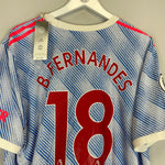 Shop 2021/22 MANCHESTER UNITED B.FERNANDES #18 *BNWT* AUTHENTIC AWAY SHIRT (XXL) ADIDAS, classic football shirts, vintage football shirts & retro soccer jerseys at Cult Kits