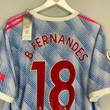 Shop 2021/22 MANCHESTER UNITED B.FERNANDES #18 *BNWT* AUTHENTIC AWAY SHIRT (XXL) ADIDAS, classic football shirts, vintage football shirts & retro soccer jerseys at Cult Kits