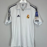 Shop 2001/02 REAL MADRID ZIDANE #5 C/L *CENTENARY* HOME SHIRT (S) ADIDAS, classic football shirts, vintage football shirts & retro soccer jerseys at Cult Kits