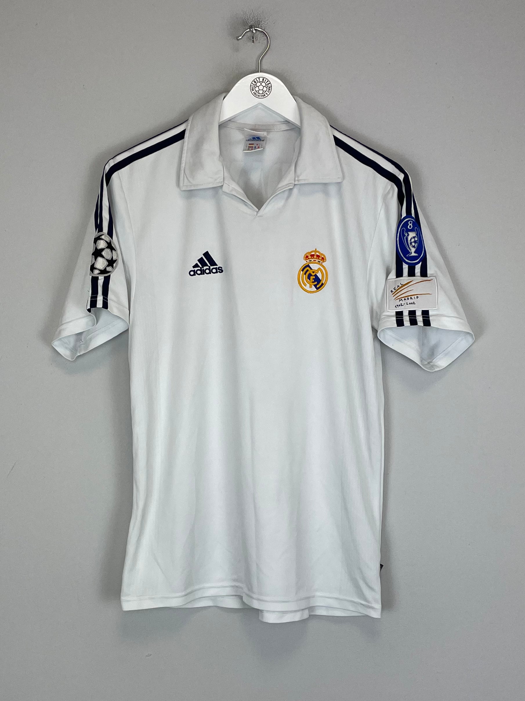 Shop 2001/02 REAL MADRID ZIDANE #5 C/L *CENTENARY* HOME SHIRT (S) ADIDAS, classic football shirts, vintage football shirts & retro soccer jerseys at Cult Kits