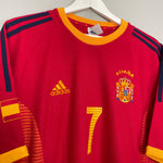 Shop 2002/04 SPAIN RAUL #7 HOME SHIRT (L) ADIDAS, classic football shirts, vintage football shirts & retro soccer jerseys at Cult Kits