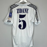 Shop 2001/02 REAL MADRID ZIDANE #5 C/L *CENTENARY* HOME SHIRT (S) ADIDAS, classic football shirts, vintage football shirts & retro soccer jerseys at Cult Kits