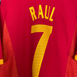 Shop 2002/04 SPAIN RAUL #7 HOME SHIRT (L) ADIDAS, classic football shirts, vintage football shirts & retro soccer jerseys at Cult Kits