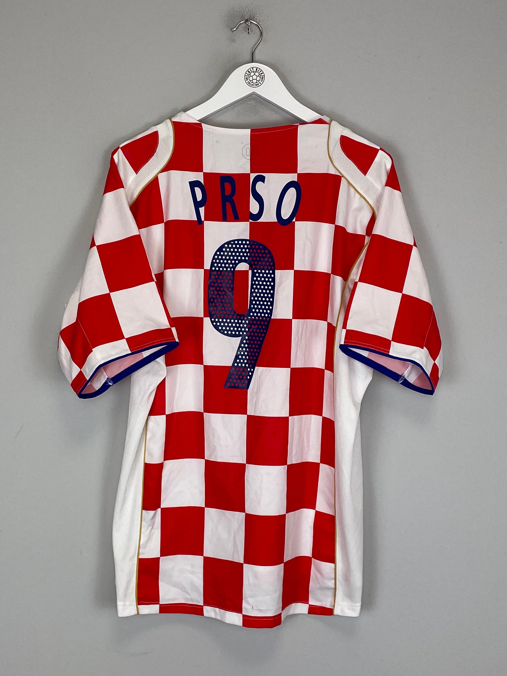 Shop 2004/06 CROATIA PRSO #9 HOME SHIRT (XL) NIKE, classic football shirts, vintage football shirts & retro soccer jerseys at Cult Kits